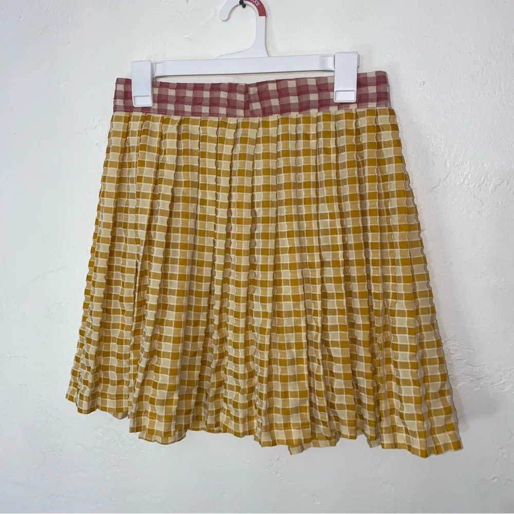 Lisa Says Gah Meg Plaid Mini Skirt from Nuuly Two Tone Plaid A Line Medium 29-30